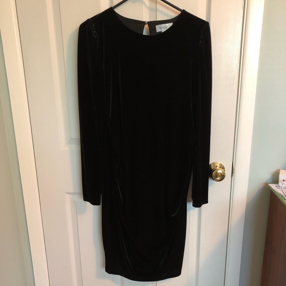 Motherhood Maternity velvet dress